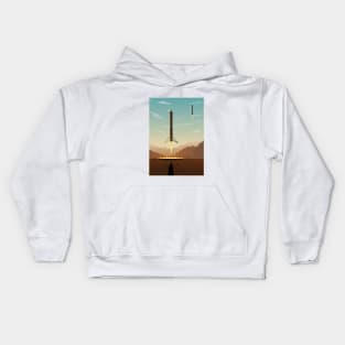 Falcon 9 heavy launch Square v.2 Kids Hoodie